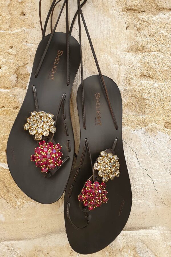 Twins Rose Gold Ruby SWAROVSKI Greige