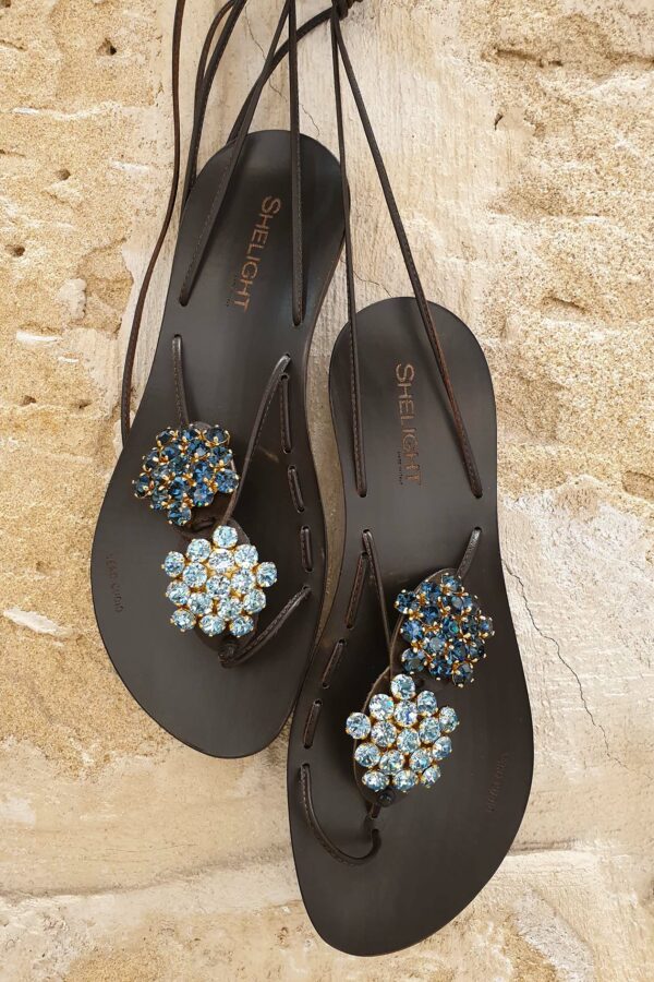 Twins Rose Gold SWAROVSKI Aquamarine Montana