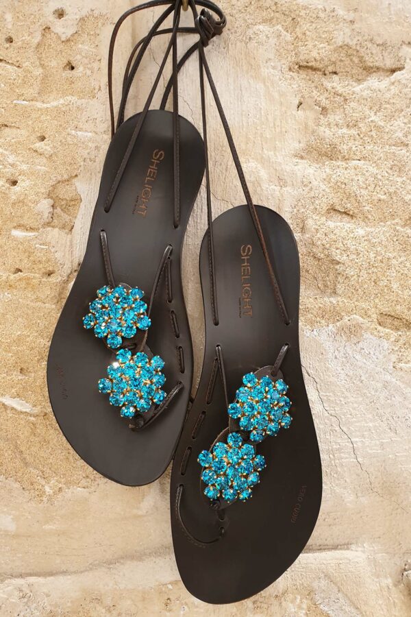 Twins Rose Gold SWAROVSKI Blue Zircon