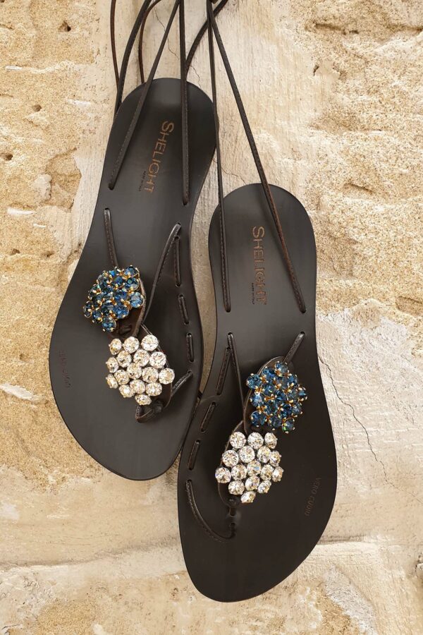 Twins Rose Gold SWAROVSKI Montana Silver Silk